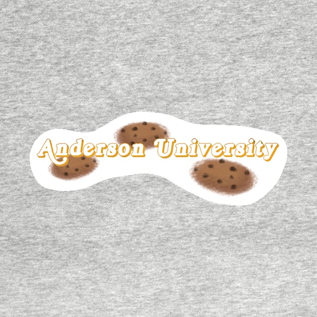 Anderson University Cookie Sticker by emmalouvideos